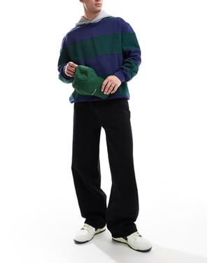 Abercrombie & Fitch ultra baggy jeans in black