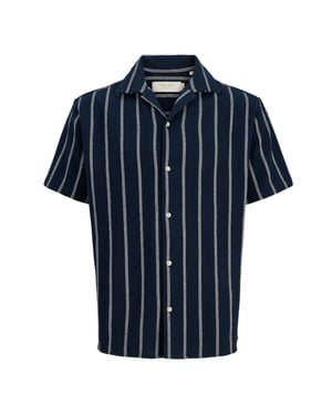 Jack & Jones Jorcoba stripe resort shirt ss sn jnr dessin