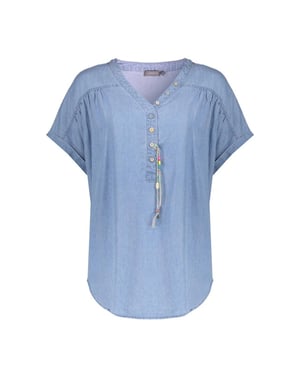 Geisha Suze 830 top lyocell ropes bleached denim