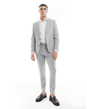ASOS DESIGN skinny suit trousers in grey