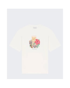 Drole De Monsieur Heren t-shirt hibiscus club