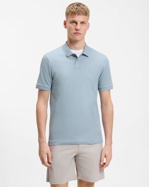 Passenger Slim-Fit Polo Shirt in Light Blue