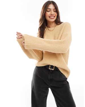 Cotton On relaxed fit jumper in hazel