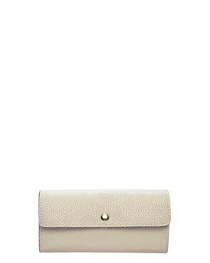Isabella Rhea Beige Rundleer Portemonnee