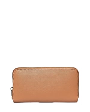 Luisa Vannini Brown Rundleer Portemonnee