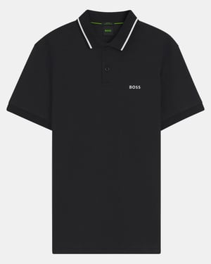 Paddy Slim-Fit Polo Shirt in Black