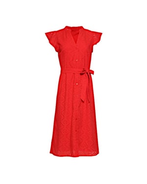 Smashed Lemon Jurk 26135 red