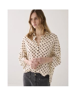 Summum 2s3434-12390 122 blouse blury dots ivory