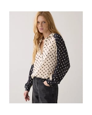 Summum 2s3456-12390 122 top blury dots ivory