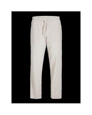 Jack & Jones Jpstkane summer linen blend jogger beige