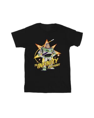 Disney Jongens Toy Story Buzz tot in het oneindige T-Shirt (Zwart)