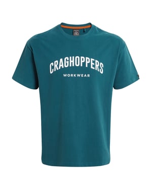 Craghoppers Batley Work T-shirt för herrar (Mörk Aegean Blue)