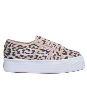 Superga Womens/Ladies 2790 Jaguar Print Trainers (Beige)