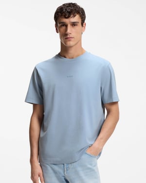 TChup Crew Neck T-Shirt in Lichtblauw