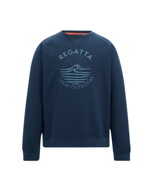Regatta Mens Nithsdale Wave Sweatshirt (Navy)
