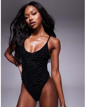 ASOS DESIGN Mila soft body in tiger print