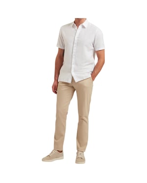 Ted Baker Mens Chino RYCE Slim Fit Textured Chino Cotton Blend Premium Trouser