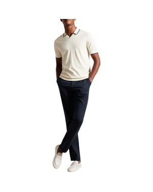 Ted Baker Mens Chino RYCE Slim Fit Textured Chino Cotton Blend Premium Trouser