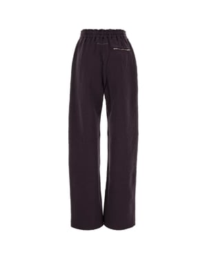 Aubergine Cotton Joggers