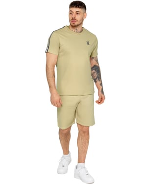 Kruze | Heren trainingspak met tape T-shirt en korte broek