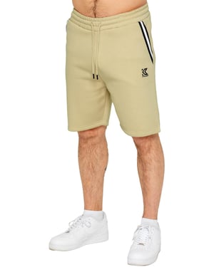 Kruze | Heren fleece shorts met tape