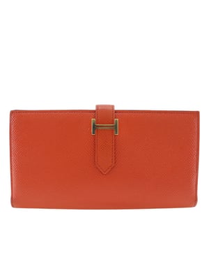 Pre-owned Epsom Bearn Soufflet Wallet