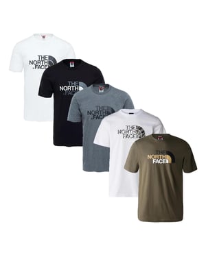 5 Pack The North Face Men’s Easy Tee T Shirt