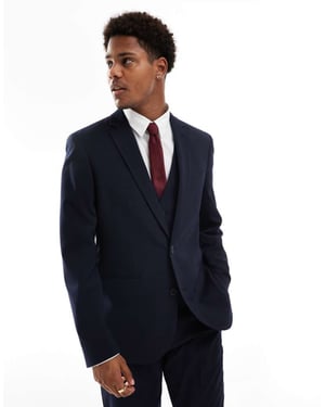 ASOS DESIGN slim suit jacket in navy