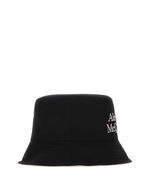 Svart Nylon Vändbar Mössa