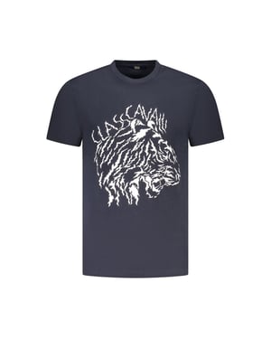 Cavalli Class Blauwe Katoenen T-shirt voor Heren
