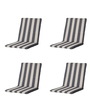 Madison stapelstoelkussen amora - 97x49x5cm set van 4