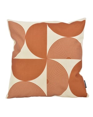 NOVÉE Retro curve #2 kussenhoes | 45x45 cm | katoen/linnen