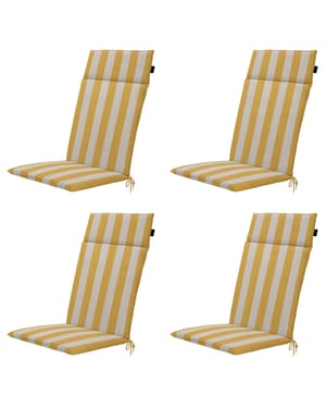Madison tuintstoelkussen hoge rug amora - 120x50x4cm set van 4