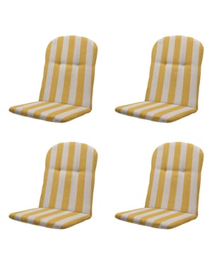 Madison kuipstoelkussen hoge rug amora - 96x45x3,5cm set van 4