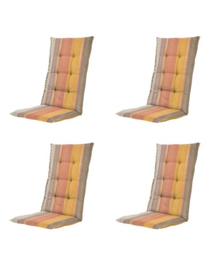Madison kussen hoge rug nox - 123x50x5cm set van 4