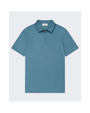 Valenza Heren supima polo zip collar
