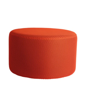 Leitmotiv poef retro mesh rond - 50x50x30 cm