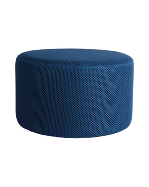 Leitmotiv poef retro mesh rond - 50x50x30 cm