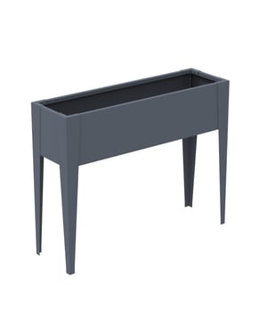 Westmann Vedura l metalen verhoogde plantenbak 109x40x80 cm grijs
