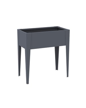 Westmann Vedura s metalen verhoogde plantenbak 74x40x80 cm grijs