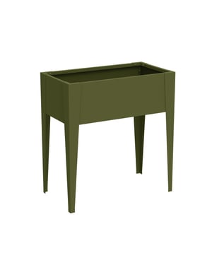 Westmann Vedura s metalen verhoogde plantenbak 74x40x80 cm olijf