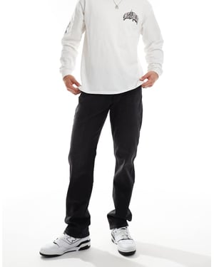 Lee West relaxed straight fit jeans in washed black