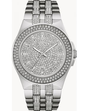 Bulova 96B235 Mens Crystal Watch