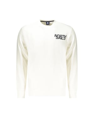North Sails Vit Bomull Herr Sweatshirt