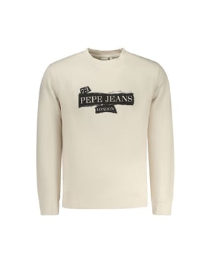 Pepe Jeans Beigekleurige Katoenen Mannen Sweatshirt