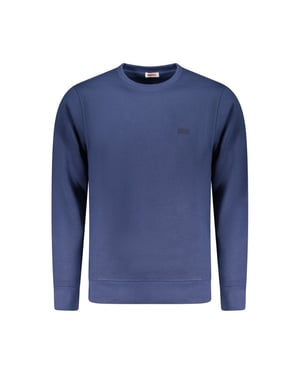 Rifle Blauwe Katoenen Heren Sweatshirt