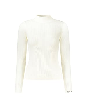 Pepe Jeans Witte Katoenen Dames Trui