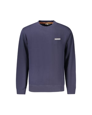 Napapijri Blue Cotton Men Sweatshirt
