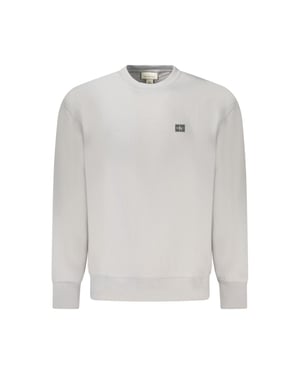 Calvin Klein Grigio Katoenen Mannen Sweater