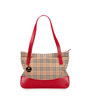Pre-owned Haymarket Check Canvas Tote